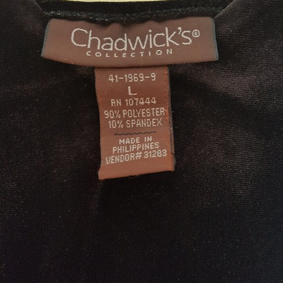 Warm and Chic velour black camisole tank top Sz Large L Like new - Picture 3 of 4